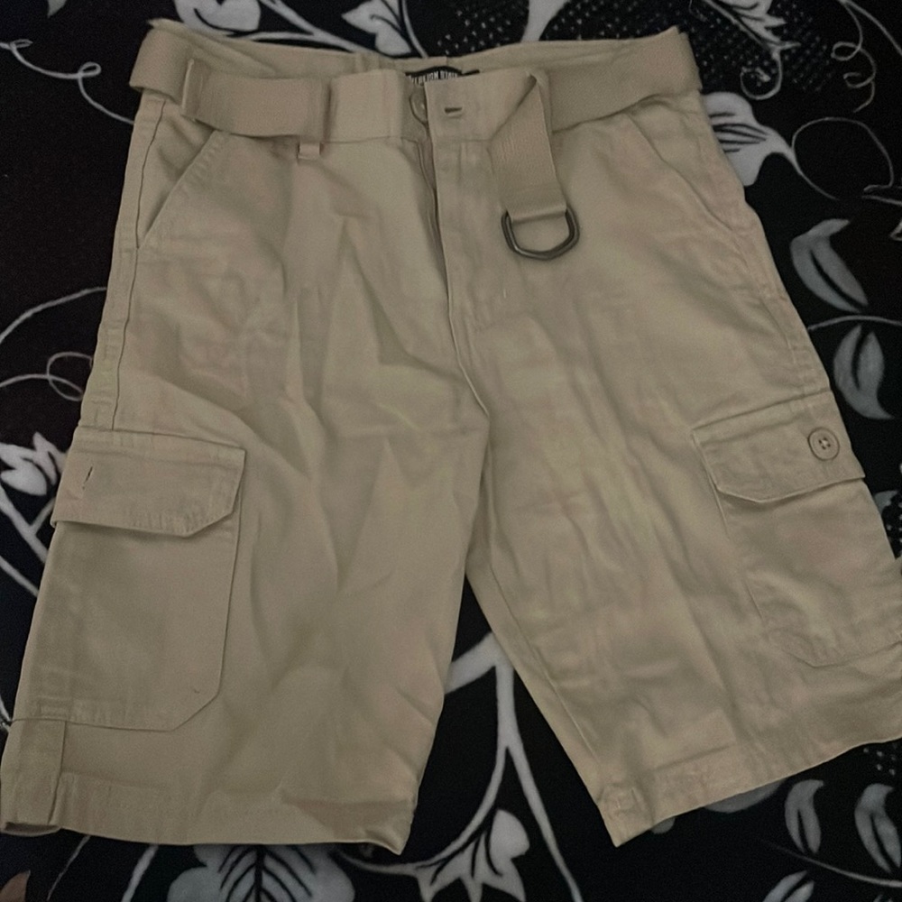 Uniform shorts for kids tan